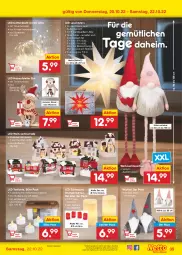 Gazetka promocyjna Netto Marken-Discount - Filial-Angebote - Gazetka - ważna od 22.10 do 22.10.2022 - strona 35 - produkty: angebot, auer, aufbewahrungsbox, auto, batterie, batterien, beleuchtung, bestpreis, Draht, eis, elle, Holz, kerze, leds, reis, Ria, Schal, tee, Teelicht, teelichte, teller, Ti, timer, tisch, Wichtel, ZTE