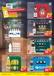 Gazetka promocyjna Netto Marken-Discount - Filial-Angebote - Gazetka - ważna od 22.10 do 22.10.2022 - strona 5 - produkty: alkohol, angebot, bestpreis, bier, decke, eis, elle, erdinger, flasche, glasflasche, krombache, krombacher, krombacher pils, orange, orangen, orangensaft, pils, reis, rwe, saft, Ti, veltins, ZTE