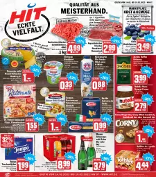 Gazetka promocyjna Hit - Prospekte - Gazetka - ważna od 19.02 do 19.02.2022 - strona 1 - produkty: alkohol, almighur, almighurt, bärenmarke, barilla, Becher, beef, Beemster, beere, beeren, cola, corny, creme, Dr. Oetker, ehrmann, ehrmann almighurt, eintöpfe, eis, elle, feinschmecker, flammkuchen, flasche, frische milch, gouda, hafer, heidelbeere, heidelbeeren, holländischer schnittkäse, italienische pasta, jacobs, jahrgangssekt, joghur, joghurt, kaffee, Käse, kraft, kuchen, kühlschrank, lamm, Meister, Mett, milch, mumm, nuss, nutella, obst, pasta, Pfannkuchen, pizza, reis, rel, riegel, rind, ristorante, roastbeef, rum, rumpsteak, salat, salate, sandwich, schnittkäse, Schrank, schwein, schweine, sekt, steak, steaks, Tasche, taschen, taschentücher, teller, Tempo, tender, Ti, toffifee, tücher, wein, weine