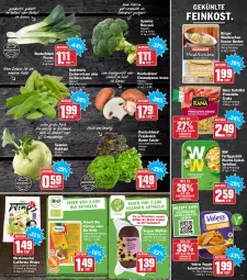 Gazetka promocyjna Hit - Prospekte - Gazetka - ważna od 19.02 do 19.02.2022 - strona 3 - produkty: bio, braun, broccoli, bunte salate, Cap, champignon, champignons, champignons braun, eintopf, eis, elle, erbsen, feinkost, fertiggericht, fertiggerichte, gouda, ilag, kohlrabi, küche, LG, mac, maultaschen, mestemacher, Mode, Muffin, muffins, nudel, Nudelgericht, nuss, pasta, prosciutto, prosciutto crudo, Rana, reis, rel, ricotta, salat, salate, Schal, Schale, schnitzel, spinat, Tasche, taschen, teller, tender, Ti, topf, torte, tortellini, tortelloni, Vegeta, veggie, wrap, wraps, zucker