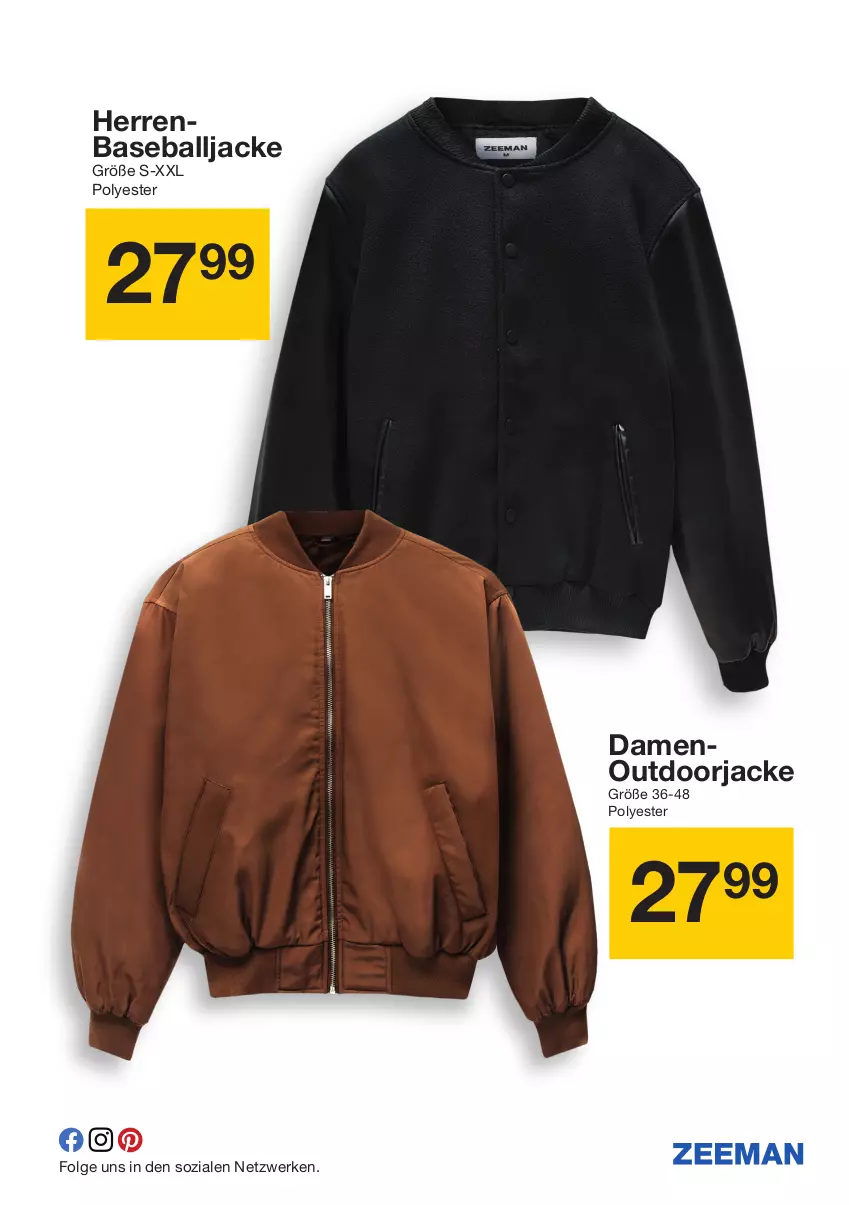 Aktueller Prospekt Zeeman - Prospekte - von 14.09 bis 20.09.2024 - strona 8 - produkty: ball, Jacke, LG