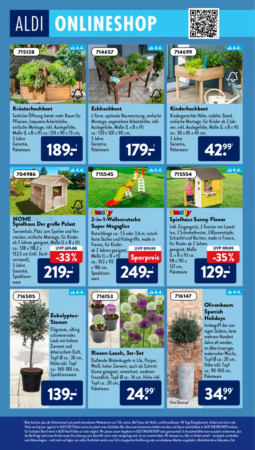 Aktueller Prospekt AldiSud - ALDI Aktuell - von 04.04 bis 09.04.2022 - strona 12 - produkty: aldi, alle artikel ohne dekoration, angebot, angebote, auer, Bau, blume, blumen, Blüte, dekoration, eis, elle, erde, fenster, gin, gliss, Holz, Kinder, knorr, kräuter, Kugel, ndk, olive, oliven, pflanze, pflanzen, reis, rwe, sekt, Spiele, Ti, topf, übertopf, uhr