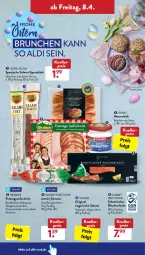 Gazetka promocyjna AldiSud - ALDI Aktuell - Gazetka - ważna od 09.04 do 09.04.2022 - strona 24 - produkty: aldi, auer, aufschnitt, Bau, Bauer, chorizo, ecco, eis, gin, honig, jamón serrano, Kalbspariser, Käse, Käsewurst, knallerpreis, Krustenschinken, lachs, LG, meerrettich, prosecco, Räucherlachs, reis, Rettich, sahne, salami, schamel, schinken, schnitten, schott, serrano, Spezi, Ti, tisch, Ungarische Salami, wiesbauer, wurst