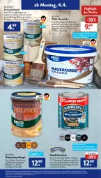 Gazetka promocyjna AldiSud - ALDI Aktuell - Gazetka - ważna od 09.04 do 09.04.2022 - strona 9 - produkty: alle artikel ohne dekoration, angebot, auer, Bau, decke, dekoration, eimer, eis, elle, gin, Holz, lack, nuss, reis, resa, rwe, Ti, wasser, ZTE