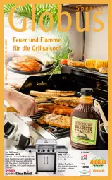 Gazetka promocyjna Globus - Prospekte - Gazetka - ważna od 14.05 do 14.05.2022 - strona 1 - produkty: adapter, beef, edelstahl, eis, gasgrill, grill, grillfläche, grillrost, grillsauce, jungbullen, lamm, roastbeef, sauce, schlauch, Spezi, Ti