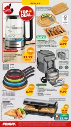 Gazetka promocyjna Penny - Prospekte - Gazetka - ważna od 08.06 do 08.06.2024 - strona 28 - produkty: besteck, eis, elle, Holz, Kocher, kühltasche, latte, lunchbox, pfanne, pizza, Ria, rucksack, sac, sandwich, schneidebrett, Tasche, taschen, teller, Ti, wasser, wasserkocher