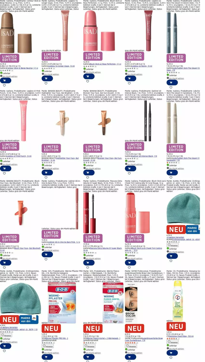 Aktueller Prospekt Dm Drogerie - Prospekte - von 03.11 bis 12.11.2025 - strona 12 - produkty: braun, Coral, deo, deospray, eis, Eyeliner, gin, ginger, lack, Lipgloss, Mascara, medizinprodukt, Mütze, pflaster, reis, Ria, rouge, tee, Ti, Yo