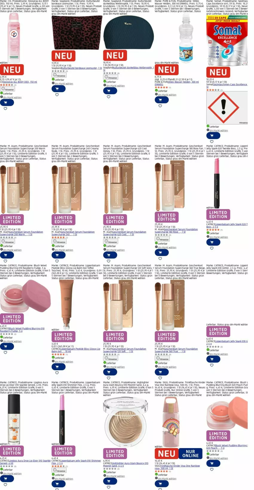 Aktueller Prospekt Dm Drogerie - Prospekte - von 03.11 bis 12.11.2025 - strona 13 - produkty: akku, balsam, beutel, body, boss, Cap, deo, deospray, eis, elle, flasche, geschenkset, Kinder, Lipgloss, Lippenbalsam, ndk, pudding, raspberry, reis, ring, rum, Serum, somat, spülmaschinen, Ti, trinkflasche, velvet, wasser