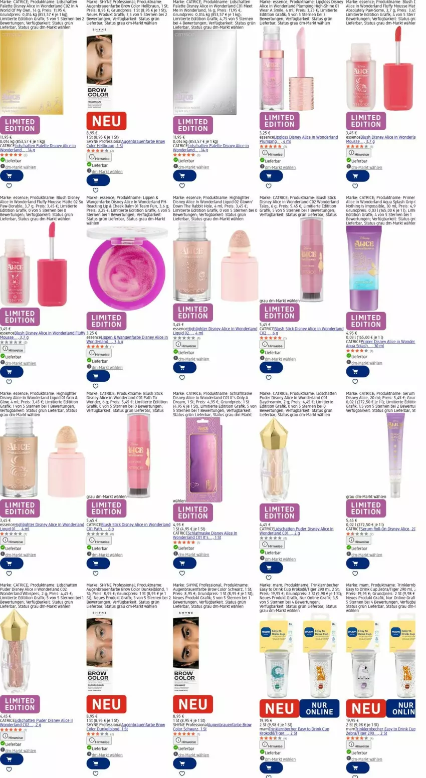 Aktueller Prospekt Dm Drogerie - Prospekte - von 03.11 bis 12.11.2025 - strona 17 - produkty: aqua, Becher, braun, disney, drink, eis, elle, gin, Lipgloss, mam, Maske, mousse, Palette, reis, roll-on, rum, Serum, tee, Ti