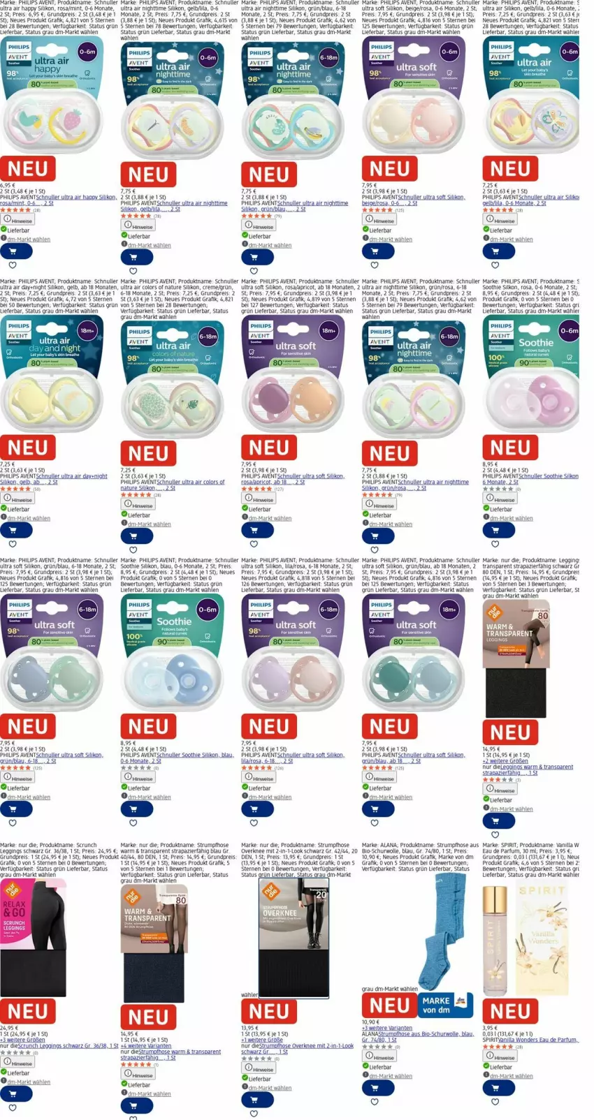 Aktueller Prospekt Dm Drogerie - Prospekte - von 03.11 bis 12.11.2025 - strona 21 - produkty: aeg, akku, Bau, bio, creme, Eau de parfum, eis, ente, gin, hose, leggings, LG, mint, natur, parfum, Philips, reis, Ria, rum, Strumpfhose, Ti, wolle