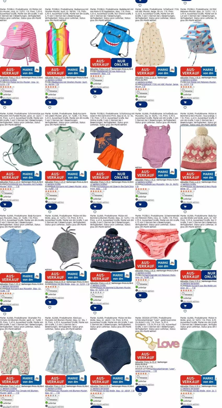 Aktueller Prospekt Dm Drogerie - Prospekte - von 03.11 bis 12.11.2025 - strona 6 - produkty: Anhänger, Anzug, Astra, Bad, badeanzug, Berger, beutel, bio, blume, blumen, body, creme, eis, Elan, elle, kleid, melone, melonen, Mütze, rama, reifen, reis, Ria, sac, Schlafanzug, schlafsack, Strampler, Ti, usb, wolle