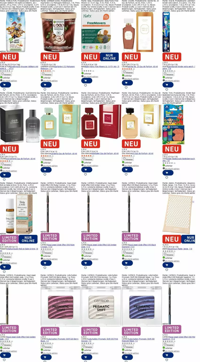 Aktueller Prospekt Dm Drogerie - Prospekte - von 03.11 bis 12.11.2025 - strona 9 - produkty: Amber, apfel, auer, Bad, beere, braun, bürste, Eau de parfum, Effect, eis, erdbeere, Erkältungs, garnier, Kinder, korn, lack, LG, mab, müsli, oral-b, Pants, parfum, reis, roll-on, rwe, sapphire, Ti, vanille, zahnbürste