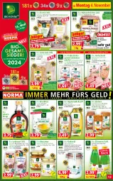 Gazetka promocyjna Norma - Norma - Gazetka - ważna od 11.11 do 11.11.2024 - strona 13 - produkty: agaven, aufschnitt, beutel, bio, bio-zitronen, blume, blumen, Blüte, braten, braun, Brei, buch, bügel, bulgur, Cashew, dicksaft, eis, elle, erbsen, flasche, früchte, Frühstücksspeck, hafer, hülsenfrüchte, kichererbsen, kokos, kokosöl, kräuter, küche, kühlregal, Kürbis, kürbiskerne, LG, linsen, lyoner, mandel, mit paprika, nuss, paprika, quinoa, regal, rind, rohrzucker, Rote Linsen, saft, schinken, senf, sesam, sirup, sonnenblume, sonnenblumen, Sonnenblumenkerne, Speck, Ti, tisch, trolli, würfel, Yo, zitrone, zitronen, zucker