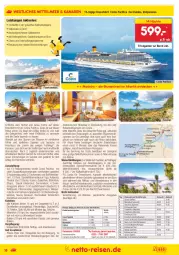 Gazetka promocyjna Netto Marken-Discount - Reisemagazin Januar - Gazetka - ważna od 31.01 do 31.01.2022 - strona 18 - produkty: alkohol, Bad, balkonkabine, Bau, bett, Betten, blume, blumen, Brei, buch, Cif, cocktail, cocktails, decke, drink, drinks, dusche, eier, eis, elle, ente, erde, fenster, getränk, getränke, gin, Glastür, Kinder, koffer, kreuzfahrten, LG, mars, meerblickkabine, pool, reis, reiseveranstalter, reiseverlauf, Spezi, Sport, telefon, Thea, Ti, tisch, uhr, wasser, Whirlpool