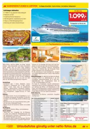 Gazetka promocyjna Netto Marken-Discount - Reisemagazin Januar - Gazetka - ważna od 31.01 do 31.01.2022 - strona 19 - produkty: alkohol, angebot, Bad, balkonkabine, bett, Betten, Brei, bsf, buch, cocktail, cocktails, drink, drinks, dusche, eier, eis, elle, ente, erde, fenster, getränk, getränke, gin, Glastür, kreuzfahrten, leine, LG, Liege, meerblickkabine, natur, Persona, pool, reis, reiseveranstalter, reiseverlauf, rwe, Spezi, Spiele, Sport, telefon, Thea, Ti, uhr, wasser, wasserrutsche, Whirlpool, Wild