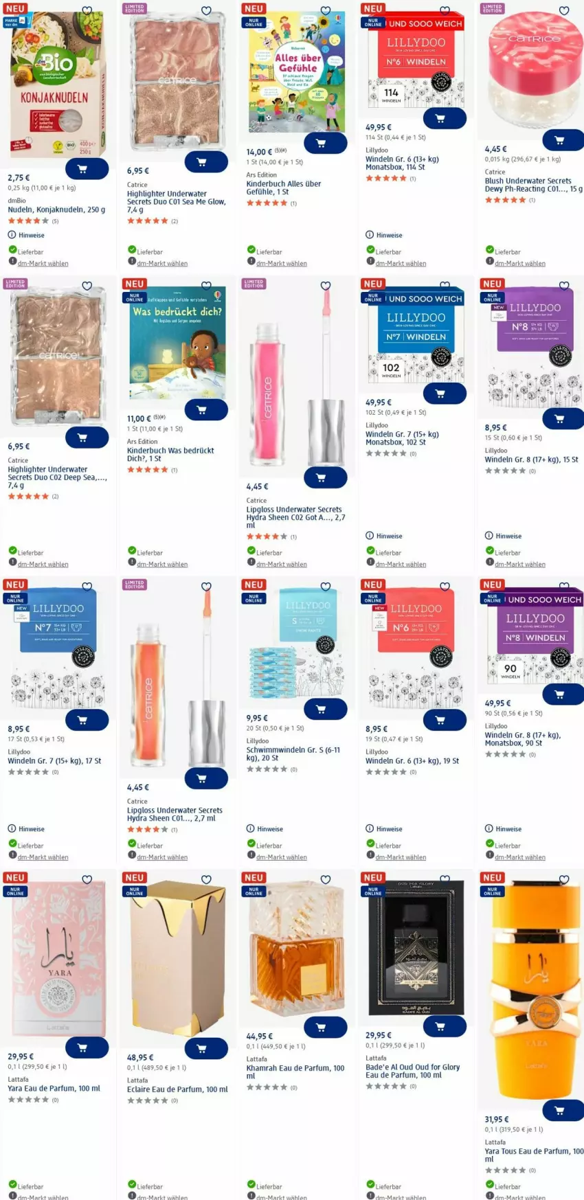 Aktueller Prospekt Dm Drogerie - Prospekte - von 30.06 bis 09.07.2025 - strona 8 - produkty: Bad, bio, buch, Eau de parfum, eis, Kinder, Kinderbuch, Lipgloss, nudel, nudeln, parfum, Ti, windeln, Yo