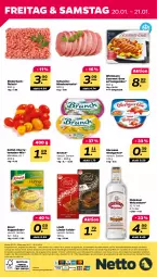 Gazetka promocyjna Netto - Woche 3 - Gazetka - ważna od 21.01 do 21.01.2023 - strona 24 - produkty: alle artikel ohne dekoration, angebot, cherrytomaten, dekoration, ehrmann, eis, elle, ente, fleisch, Garten, hackfleisch, knorr, korn, lindor, lindt, minutensteaks, obst, obstgarten, oldesloer, reis, rind, rinder, rinderhackfleisch, schwein, schweine, steak, steaks, suppe, suppen, suppenliebe, Ti, tomate, tomaten, wein, weine, weizenkorn