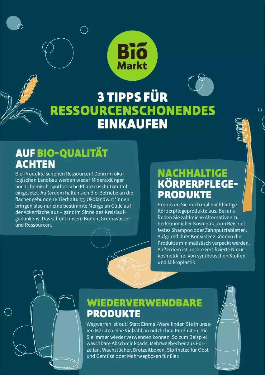 Aktueller Prospekt Denns Biomarkt - Prospekte - von 26.10 bis 08.11.2022 - strona 2 - produkty: asti, Bau, Becher, bier, Biere, bio, brot, dünger, eier, eis, erde, körperpflege, kosmetik, natur, naturkosmetik, obst, Obst und Gemüse, pflanze, pflanzen, reis, ring, rwe, shampoo, tablet, tablett, Tablette, Ti, tisch, tücher, und gemüse, wasser