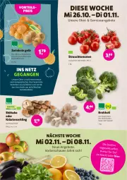 Gazetka promocyjna Denns Biomarkt - Prospekte - Gazetka - ważna od 08.11 do 08.11.2022 - strona 4 - produkty: angebot, angebote, brokkoli, eis, elle, kräuter, obst, oder kräuter, Rauch, reis, Stier, strauchtomaten, Ti, tomate, tomaten, und gemüse, vorteilspreis, zwiebel, zwiebeln