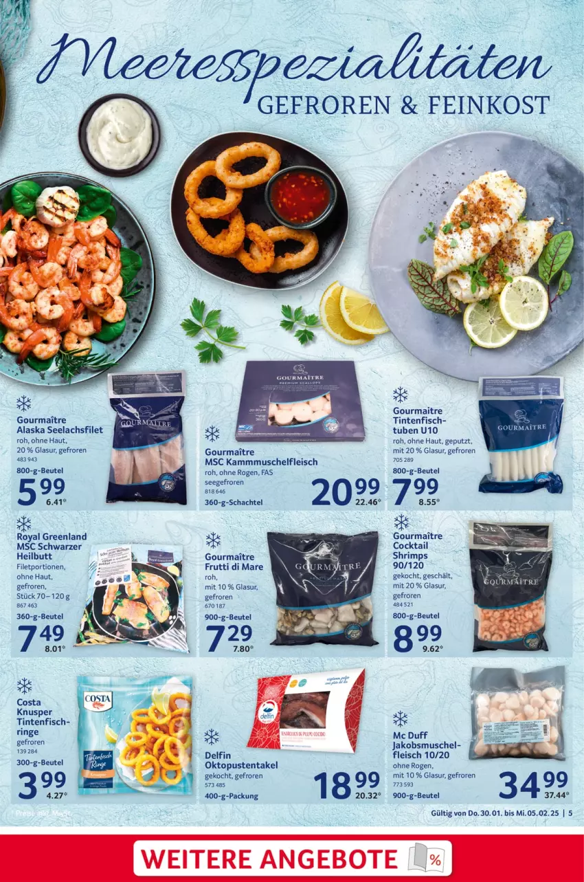 Aktueller Prospekt Selgros - Food - von 30.01 bis 05.02.2025 - strona 5 - produkty: beutel, cocktail, eis, filet, fisch, fleisch, jako, lachs, lachsfilet, ring, seelachsfilet, Ti