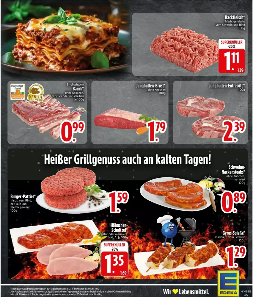 Aktueller Prospekt Edeka - Prospekte - von 26.01 bis 31.01.2026 - strona 17 - produkty: deka, eis, elle, fleisch, grill, hackfleisch, lebensmittel, LG, Nackensteak, nackensteaks, nuss, reis, rind, salz, schnitzel, schwein, schwein und rind, steak, steaks, vom schwein und rind, wein, ZTE