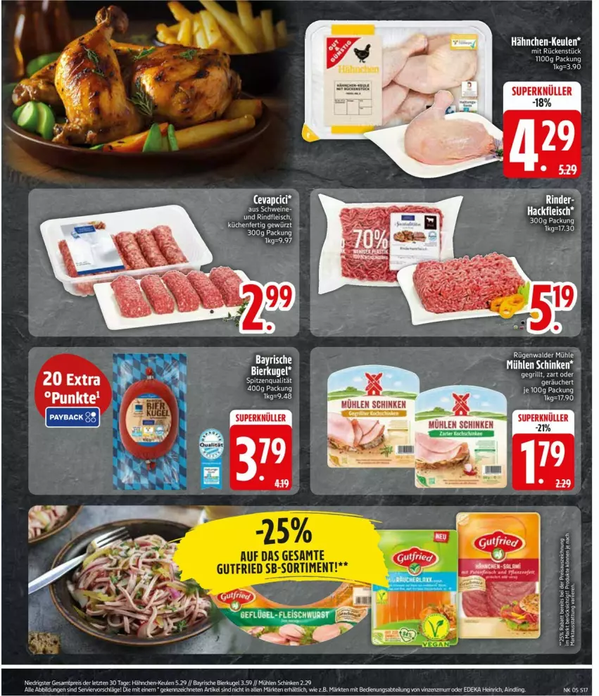 Aktueller Prospekt Edeka - Prospekte - von 26.01 bis 31.01.2026 - strona 19 - produkty: bier, cevapcici, eis, erde, fleisch, grill, Kugel, mühlen schinken, rind, rindfleisch, schinken, ZTE