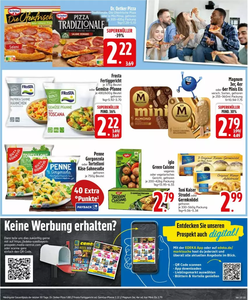 Aktueller Prospekt Edeka - Prospekte - von 26.01 bis 31.01.2026 - strona 7 - produkty: angebot, angebote, beutel, decke, deka, eis, elle, ente, fertiggericht, frosta, gemüse-pfanne, Germ, gorgonzola, iglo, Kaiser, Käse, Knödel, magnum, penne, pfanne, sahne, Soße, Strudel, Ti, torte, tortelloni, Vegeta