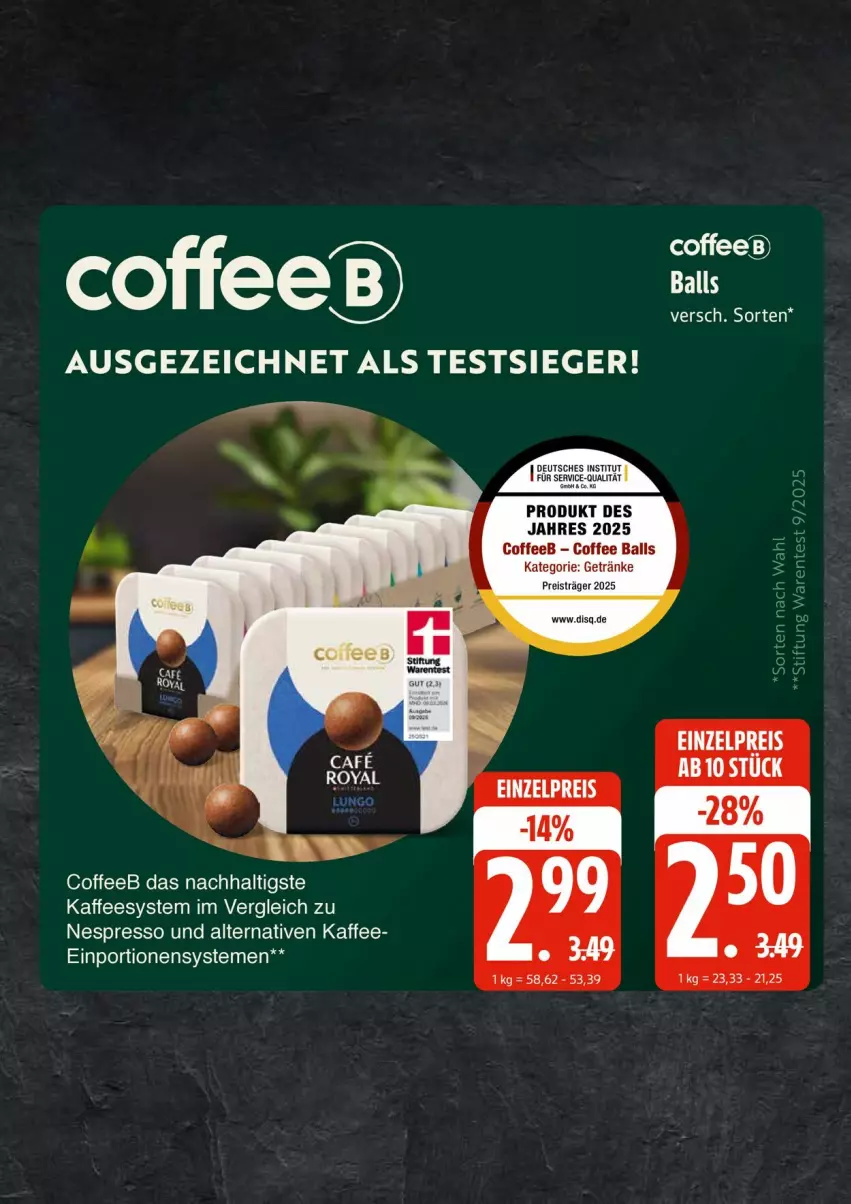 Aktueller Prospekt Edeka - Prospekte - von 08.12 bis 13.12.2025 - strona 22 - produkty: eis, espresso, kaffee, nespresso, reis, Ti