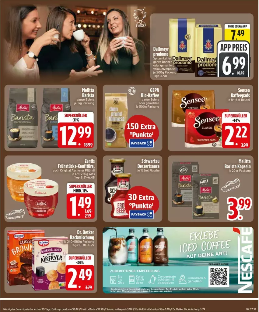 Aktueller Prospekt Edeka - Prospekte - von 29.06 bis 04.07.2026 - strona 11 - produkty: bio, Bio-Kaffee, bohne, bohnen, Dr. Oetker, gin, kaffee