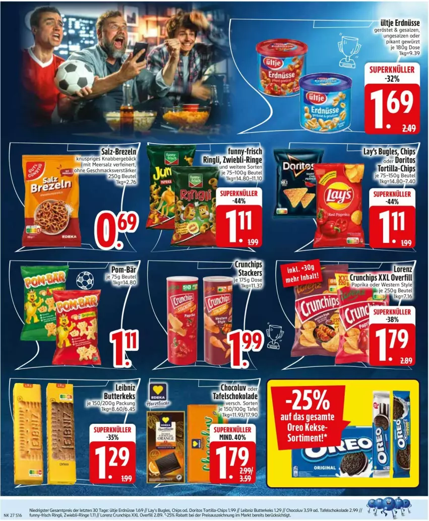 Aktueller Prospekt Edeka - Prospekte - von 29.06 bis 04.07.2026 - strona 18 - produkty: beutel, chips, crunchips, gewürz, paprika, ring, tee, Ti, tortilla, Weste