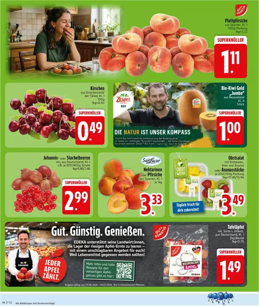 Aktueller Prospekt Edeka - Prospekte - von 29.06 bis 04.07.2026 - strona 4 - produkty: angebot, apfel, beutel, deka, erde, lebensmittel, Ti