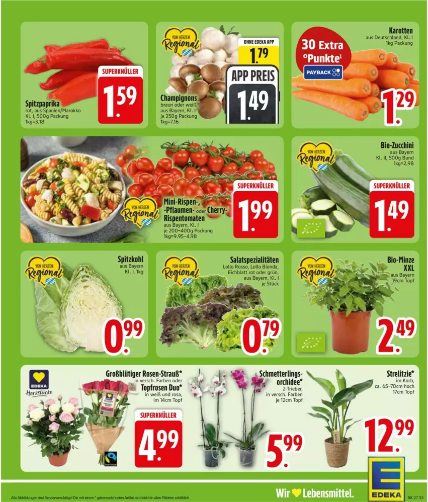 Aktueller Prospekt Edeka - Prospekte - von 29.06 bis 04.07.2026 - strona 5 - produkty: bio, bio-zucchini, braun, karotten, lebensmittel, salat, Spezi, Ti, zucchini