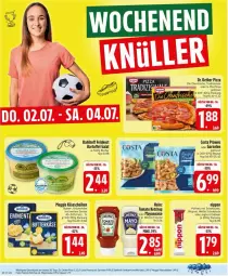 Gazetka promocyjna Edeka - Prospekte - Gazetka - ważna od 04.07 do 04.07.2026 - strona 24 - produkty: Becher, beutel, butter, die ofenfrische, Dr. Oetker, eis, feinkost, flasche, garnelen, gin, heinz, joghur, joghurt, kartoffel, Käse, käsescheiben, ketchup, kräuter, mayonnaise, meggle, nippon, Ofen, pizza, prawns, reis, salat, schoko, schokolade, tomato ketchup, tradizionale, Weiße Schokolade, Yo, ZTE