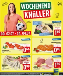 Gazetka promocyjna Edeka - Prospekte - Gazetka - ważna od 04.07 do 04.07.2026 - strona 26 - produkty: ACC, Bergkäse, bratwurst, eis, fleisch, Kaiser, Kalbfleisch, Käse, lachs, LG, mac, mit kalbfleisch, natur, rostbratwurst, sac, schnittkäse, schwein, schweine, schweinerücken, schweizer schnittkäse, Sennenkäse, steak, steaks, Ti, wein, weine, wurst