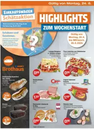 Gazetka promocyjna Vmarkt - Prospekte - Gazetka - ważna od 26.06 do 26.06.2024 - strona 18 - produkty: auer, Bau, Bauer, bolognese, brot, buch, eier, emmentaler, gewürz, Gewürzgurke, gewürzgurken, gin, gurke, gurken, Hausmacher, Holz, kabanos, Käse, küche, Küchen, lasagne, leberkäs, leberkäse, leberwurst, mac, mehl, paprika, pizza, radieschen, Rauch, ring, salat, Schal, Schale, schinken, Ti, weizenmehl, wiener, wurst