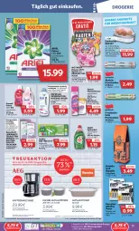 Gazetka promocyjna Combi - Prospekte - Gazetka - ważna od 17.09 do 17.09.2022 - strona 19 - produkty: angebot, angebote, ariel, auer, Becher, bio, biozidprodukte, briketts, dauertiefpreis, Desinfektion, eier, Eierkocher, Eierpicker, eis, elle, energizer, fairy, flasche, fleckentferner, frischhaltefolie, grill, kaffee, kaffeemaschine, Kocher, kraft, lebensmittel, leine, Messbecher, natur, perwoll, Rauch, reis, resa, rwe, sac, Signal, spülmittel, swiffer, teller, Ti, tiefpreis, tisch, tücher, vanish, wasser, wassersprudler, wc frisch, ZTE