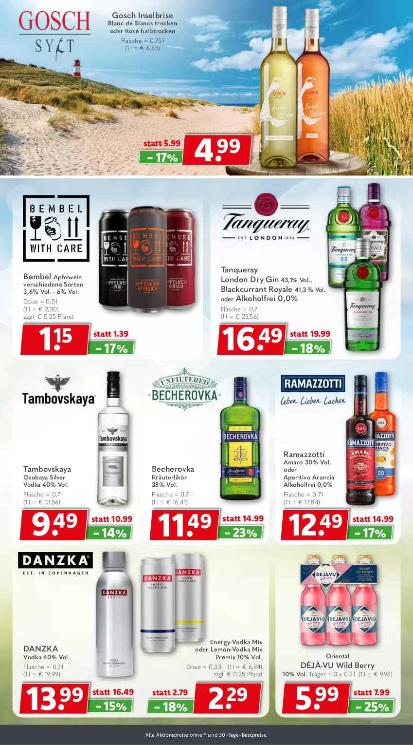 Aktueller Prospekt Getraenkeland - von 12.04 bis 24.04.2026 - strona 7 - produkty: aktionspreis, alkohol, amaro, apfel, apfelwein, Becher, Becherovka, bestpreis, bestpreise, Currant, de blancs, dry gin, eis, flasche, gin, hero, kräuter, kräuterlikör, lack, likör, london dry, london dry gin, rama, ramazzott, ramazzotti, reis, Tanqueray, Ti, vodka, wein, Wild, wild berry, zott