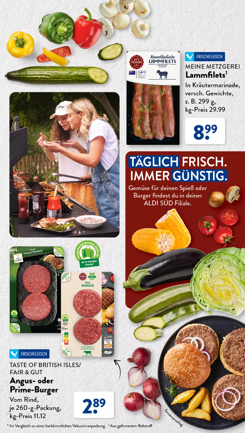 Aktueller Prospekt AldiSud - EIGENMARKEN-VIELFALT FÜR JEDEN GESCHMACK. - von 30.05 bis 03.06.2023 - strona 17 - produkty: aldi, asti, burger, eis, filet, filets, Kraut, lamm, Lammfilets, marinade, reis, rind, Ti