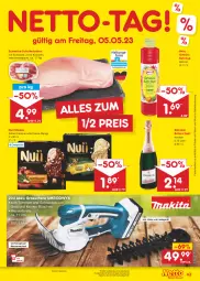 Gazetka promocyjna Netto Marken-Discount - Filial-Angebote - Gazetka - ważna od 06.05 do 06.05.2023 - strona 43 - produkty: akku, angebot, bestpreis, braten, Brei, brillant sekt, caramel, eis, fleisch, gewürz, Grasschere, Hela, ketchup, kokos, ladegerät, leine, mango, messer, nuii, reis, rwe, Schere, schwein, schweine, sekt, söhnlein, söhnlein brillant, stieleis, Ti, wein, weine, werkzeug, wurst, wurst in selbstbedienung, ZTE