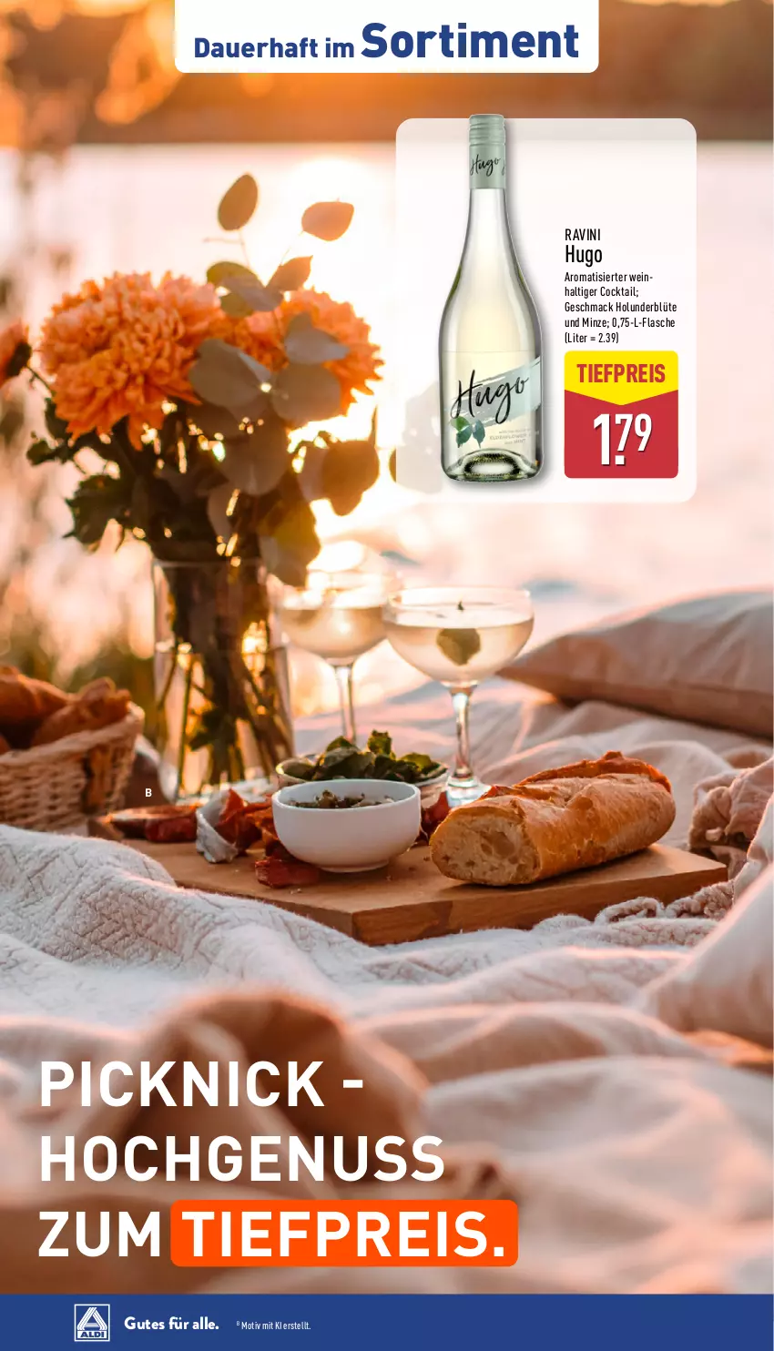 Aktueller Prospekt Aldi Nord - Von Montag - von 30.06 bis 05.07.2025 - strona 38 - produkty: auer, Blüte, cocktail, eis, flasche, holunder, holunderblüte, hugo, mac, minze, nuss, reis, Ti, tiefpreis, wein