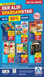 Gazetka promocyjna Aldi Nord - Von Montag - Gazetka - ważna od 05.07 do 05.07.2025 - strona 36 - produkty: aldi, aus der tiefkühlung, auto, Ben’s Original, beutel, bier, brustfilet, coppenrath, eis, feta, filet, gewürz, gin, Guinness, hirtenkäse, Käse, magazin, nero, papier, patros, Pick Up!, reis, sahne, Sahnerolle, schnitzel, telefon, Ti, ZTE
