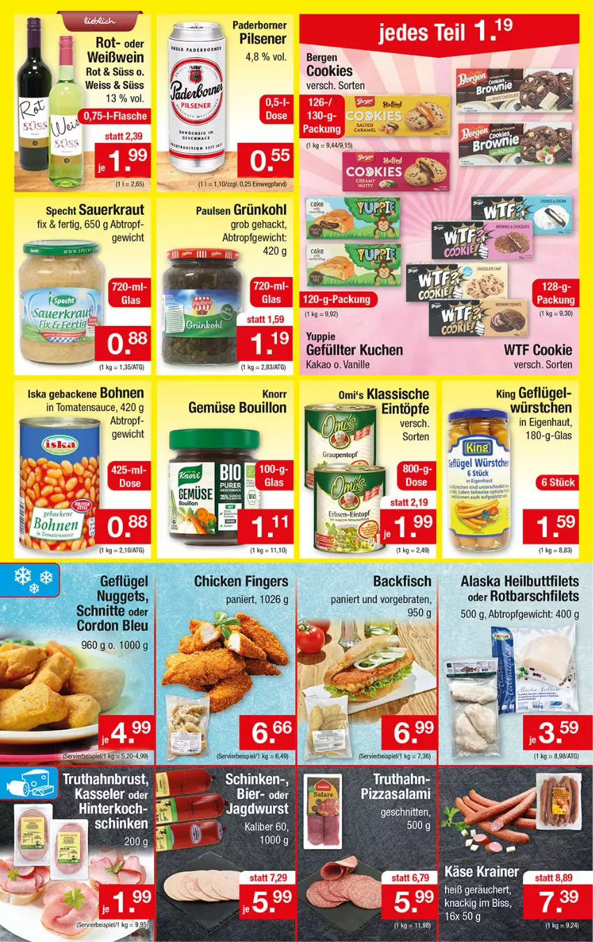 Aktueller Prospekt Zimmermann - Prospekte - von 06.11.2021 bis 11.11.2023 - strona 2 - produkty: auer, backfisch, bohne, bohnen, braten, caramel, cookie, cookies, eintöpfe, eis, filet, filets, fisch, geback, Geflügel, Heilbuttfilet, kakao, kasseler, Kraut, kuchen, mac, pils, pilsener, pizza, Rotbarsch, rotbarschfilet, salami, sauce, Sauerkraut, schinken, schnitten, specht, Ti, tomate, tomaten, tomatensauce, truthahn, vanille, wein, Weißwein, würstchen