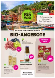 Gazetka promocyjna Denns Biomarkt - Prospekte - Gazetka - ważna od 16.08 do 16.08.2022 - strona 1 - produkty: angebot, angebote, antipasti, aperitif, asti, auer, Bau, Bauer, Berger, bio, eis, fleisch, grill, grissini, marinade, milch, natur, paprika, pfanne, pfeffer, reis, rind, rinder, Rindersteak, sahne, schlagsahne, sesam, snack, steak, steaks, Ti, trauben, vorteilspreis