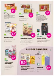 Gazetka promocyjna Denns Biomarkt - Prospekte - Gazetka - ważna od 16.08 do 16.08.2022 - strona 7 - produkty: beere, beeren, bohne, bohnen, bourbon, bourbonvanille, dennree, dessert, desserts, dinkelmehl, eis, erdbeere, erdbeeren, flasche, frucht, früchte, früchten, geback, gewürz, hafer, Handseife, heidelbeere, heidelbeeren, himbeer, himbeere, himbeeren, hochland, joghur, joghurt, kaffee, kaffeebohnen, körperpflege, mehl, müsli, natur, nuss, nussriegel, pflanze, pflanzen, Pflanzenöl, regal, reis, riegel, röstkaffee, Seife, snack, Stier, tee, Ti, tisch, toast, vanille, waffeln, zucker