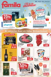 Gazetka promocyjna Famila - Prospekte - Gazetka - ważna od 23.12 do 23.12.2023 - strona 1 - produkty: baileys, Bau, Baumschmuck, Becher, beispielabbildung, coppenrath, datteltomaten, eis, elle, ente, flasche, gutschein, gutscheine, irish cream, jacobs, jacobs krönung, joghur, joghurt, kerze, Kette, krombache, krombacher, krombacher pils, latte, lichterkette, liqueur, messer, messerblock, pils, playmobil, reis, rind, rinder, Rinderroulade, rinderrouladen, rouladen, sahne, Sahnejoghurt, Schal, Schale, Schmuck, Spezi, teller, Ti, tomate, tomaten, torte, zott, ZTE