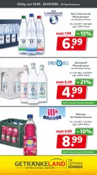Gazetka promocyjna Getraenkeland - Gazetka - ważna od 26.09 do 26.09.2026 - strona 10 - produkty: Alwa, Bad, Bad Liebenwerda, bestpreis, bestpreise, brause, burger, eis, Elan, getränk, getränke, himbeer, mineralwasser, reis, rel, Spreequell, Ti, wasser