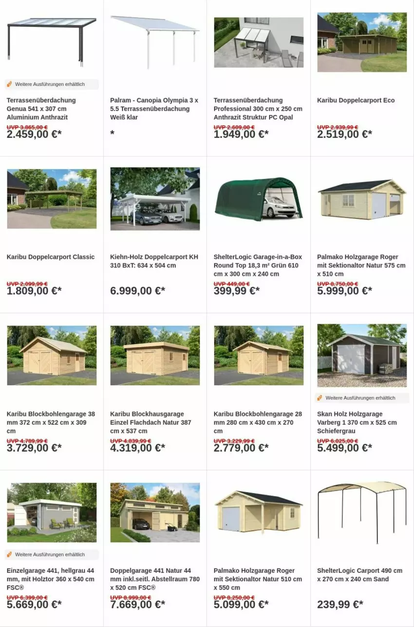 Aktueller Prospekt Obi - Prospekte - von 14.01 bis 22.01.2025 - strona 5 - produkty: Carport, Holz, LG, natur, sekt, Terrassenüberdachung, Ti