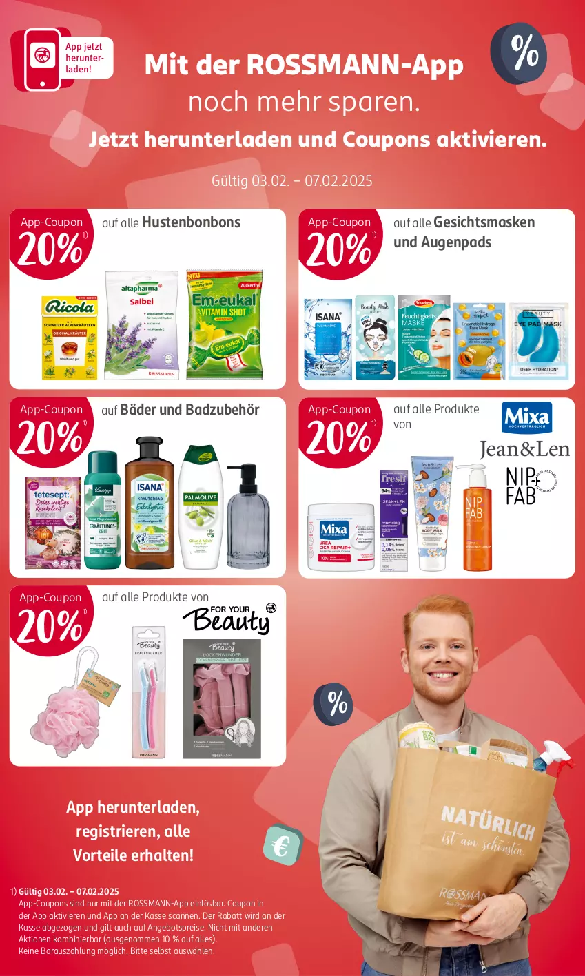 Aktueller Prospekt Rossmann - Prospekte - von 31.01 bis 06.04.2025 - strona 18 - produkty: angebot, angebotspreis, Bad, bonbons, coupon, coupons, eis, Gesichtsmaske, Hustenbonbons, Maske, reis, Ti