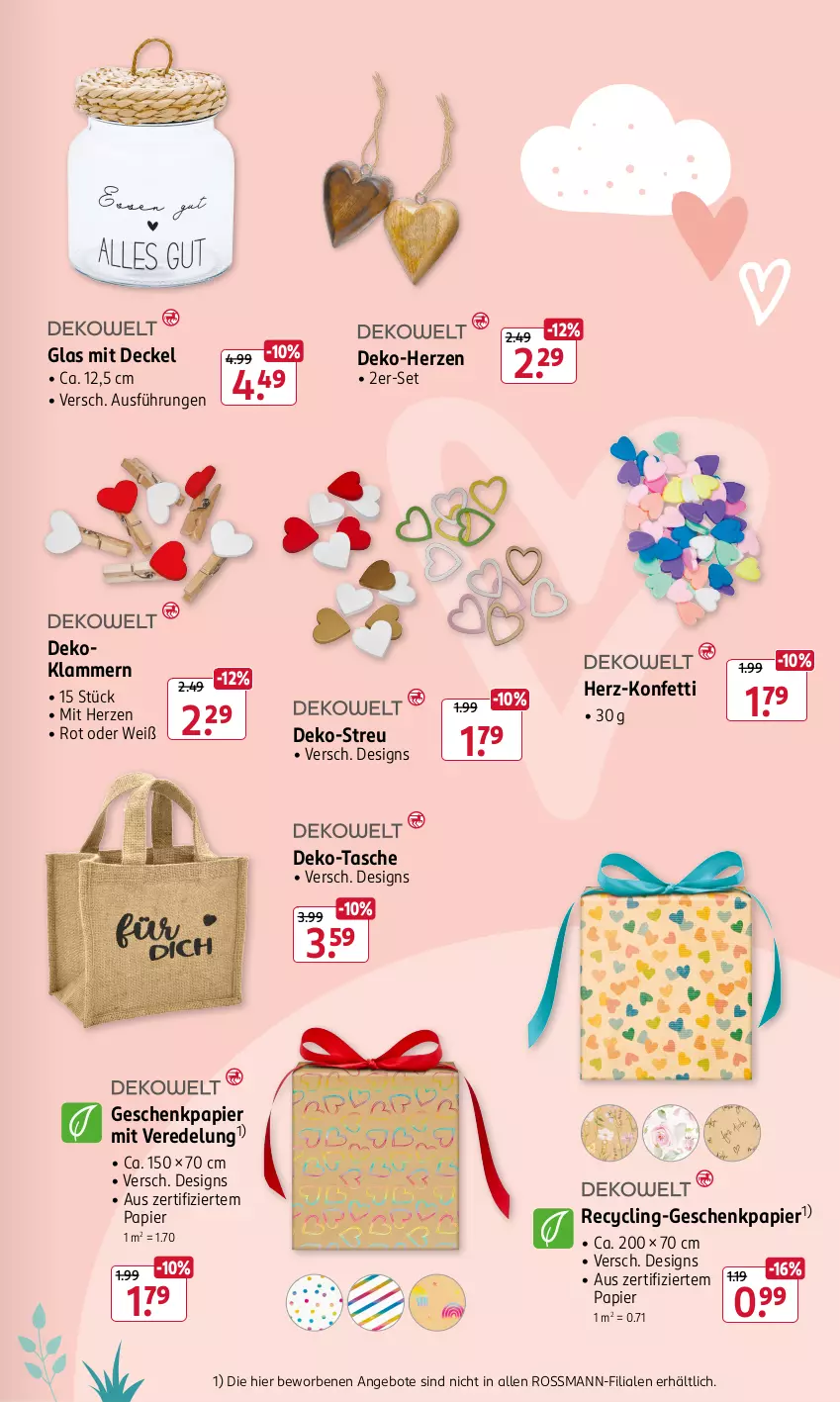 Aktueller Prospekt Rossmann - Prospekte - von 31.01 bis 06.04.2025 - strona 5 - produkty: angebot, angebote, Clin, decke, Deckel, Geschenkpapier, Klammern, lamm, papier, Tasche, Ti