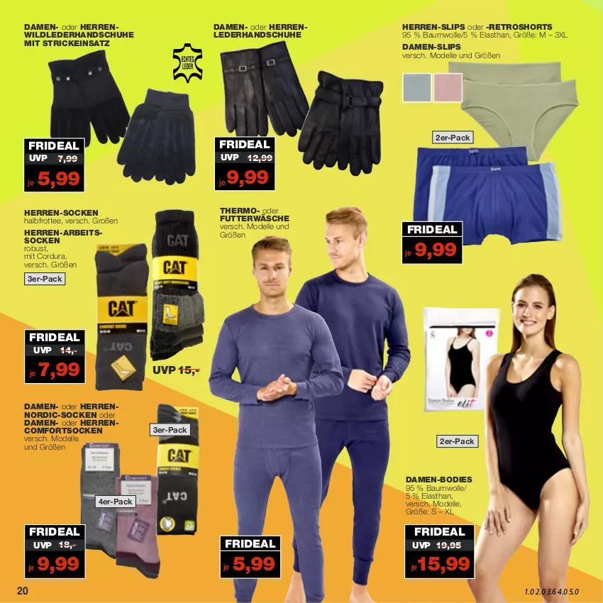 Aktueller Prospekt Real - von 21.11 bis 26.11.2022 - strona 20 - produkty: Arbeitssocken, Bau, baumwolle, Damen-Slip, damen-slips, dell, elle, handschuhe, herren-socken, Mode, retroshorts, schuhe, shorts, slip, slips, socken, tee, Wild, wolle